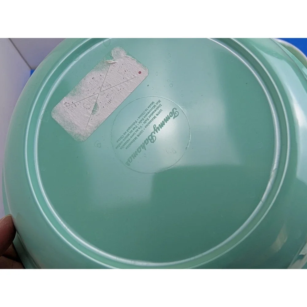 Set of 6 Tommy Bahama Sea Green Melamine 7.25